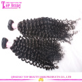 Vente chaude bon marché long cheveux bouclés d’armure vierge mongole crépu cheveux longs bouclé